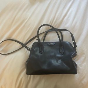 Navy leather Ralph Lauren bag